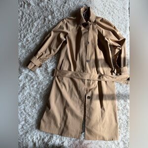 COS Beige Trench Coat with Button Detail